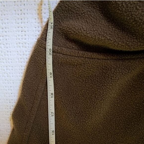 L.L. Bean Vintage Brown Fleece Button Down Warm LS Pocketed Sz. XL Shacket - Picture 8 of 10